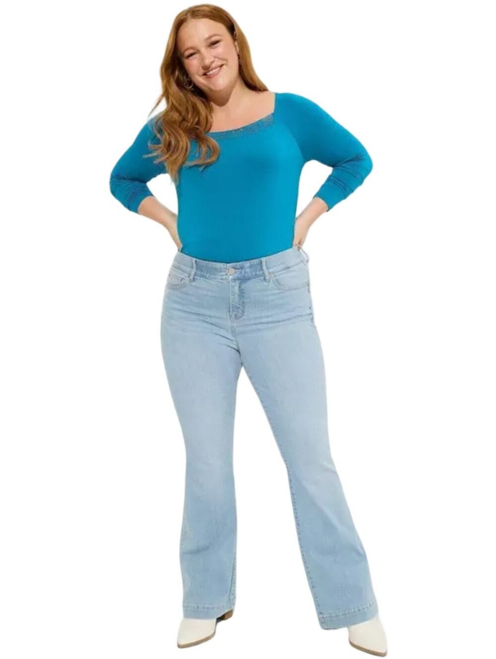 Torrid Teal Super Soft Lace Inset Long Sleeve Top Comfy Cozy Plus Size 3 3X New